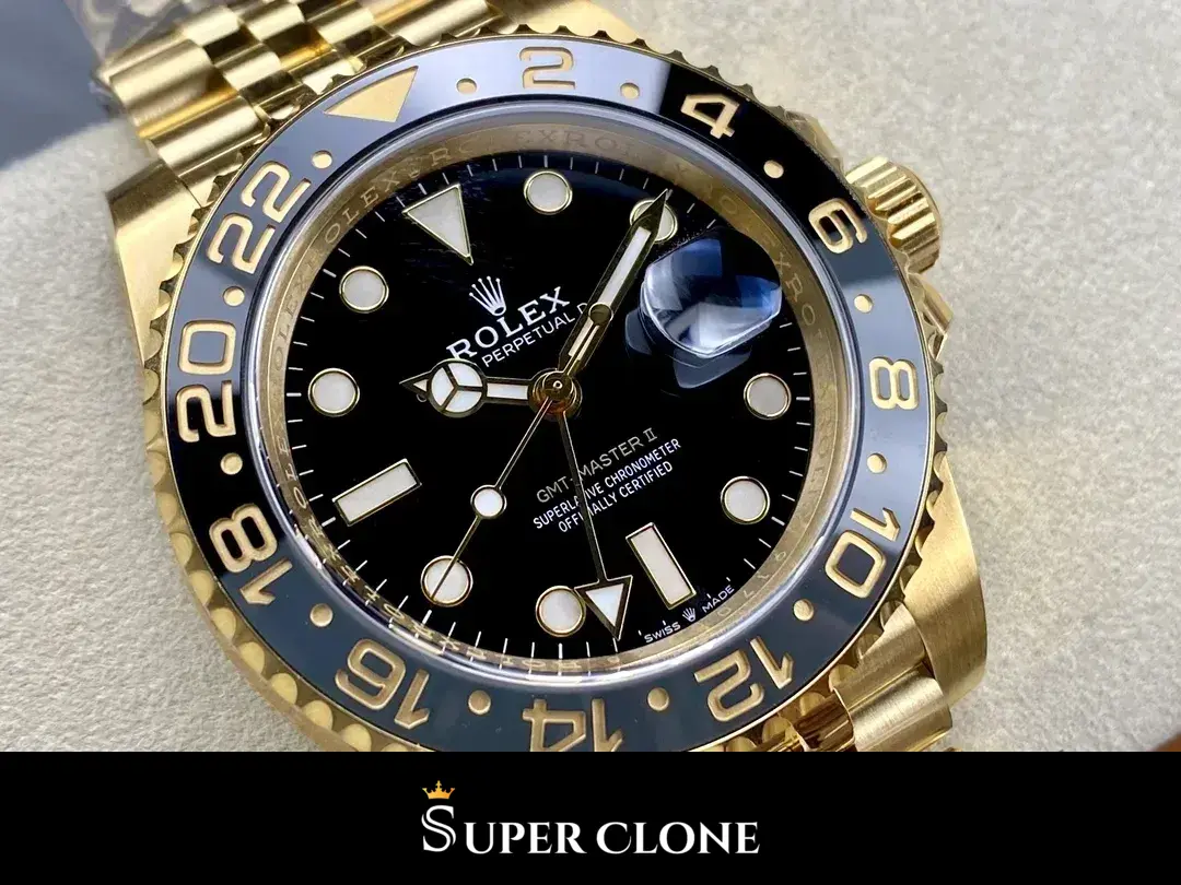GMT-Master 126718GRNR réplica esfera verde - vista 15