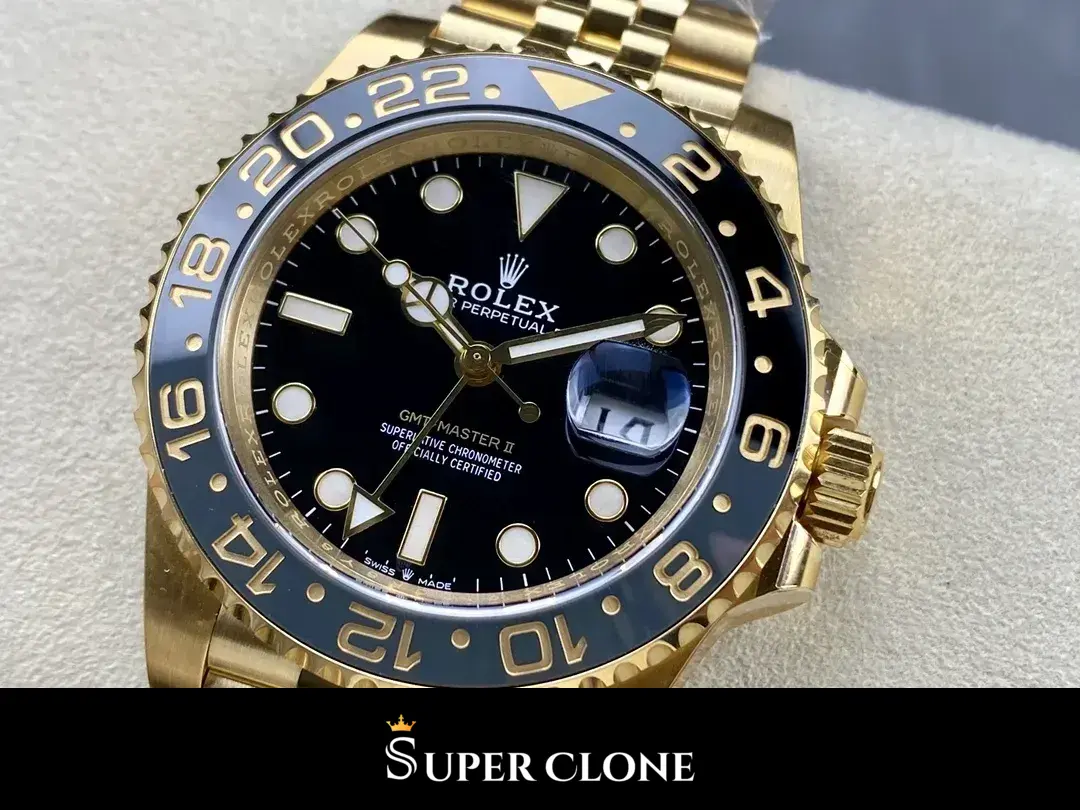 GMT-Master 126718GRNR réplica esfera verde - vista 9