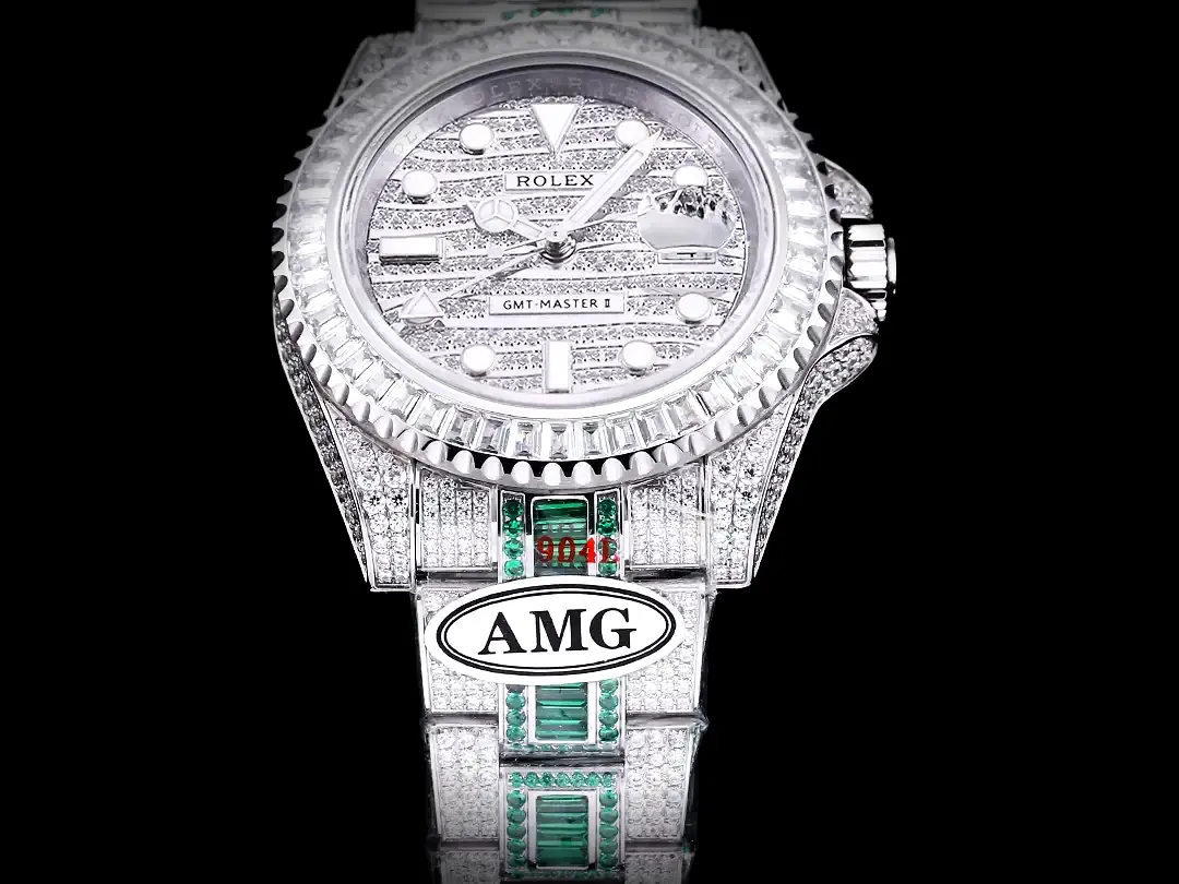 Rolex GMT-Master 116769TBR clon suizo, perfil lateral de la caja