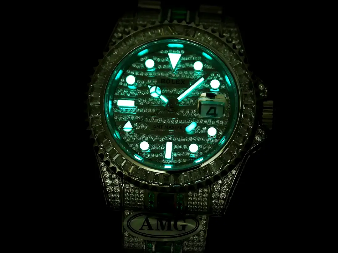 Rolex GMT-Master 116769TBR súper clon, detalle del brazalete Oyster