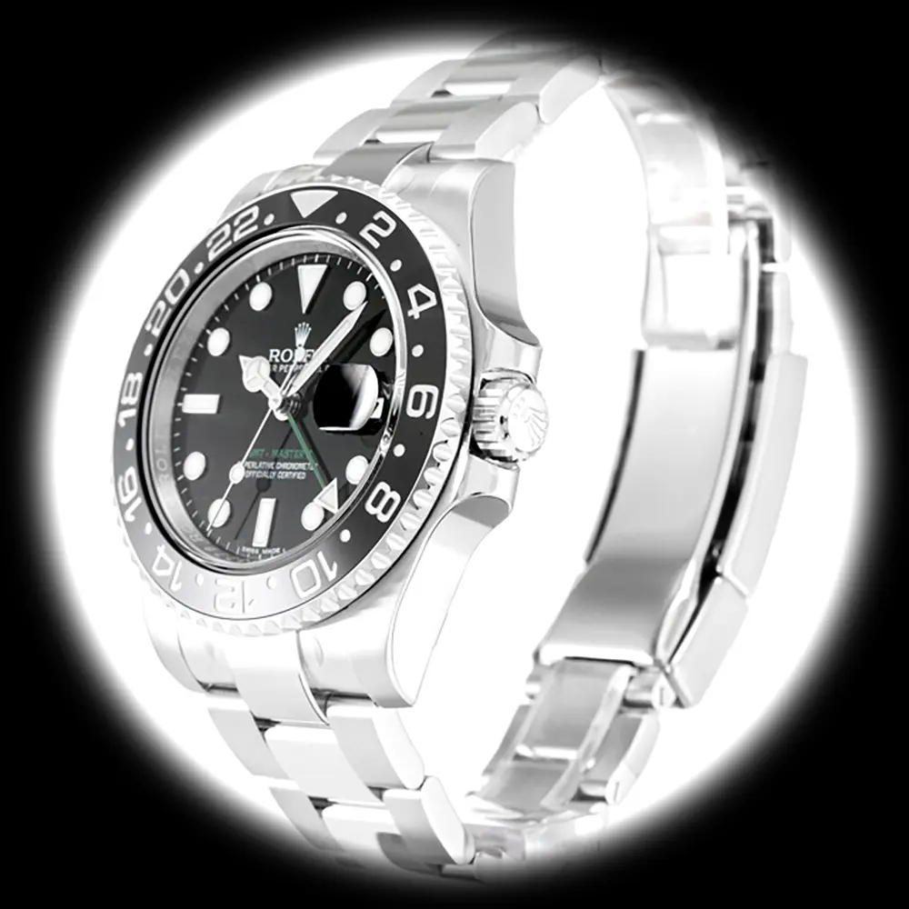 GMT-Master 16720 Super Clon suizo de 40 mm, primer plano de la esfera