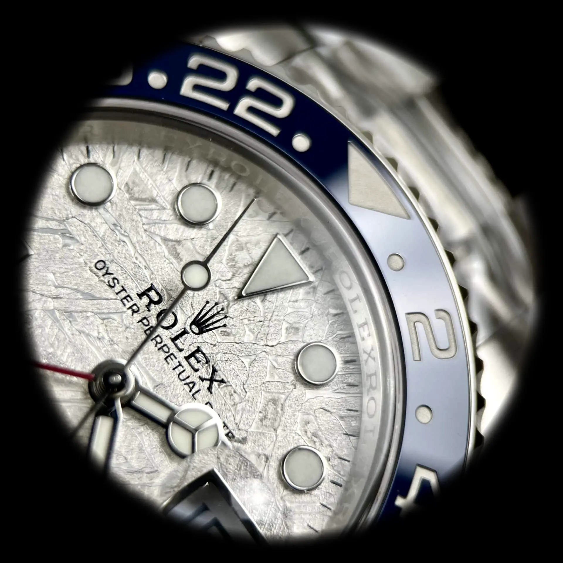 Rolex GMT-Master II 126719BLRO super clon, detalle del brazalete Oyster