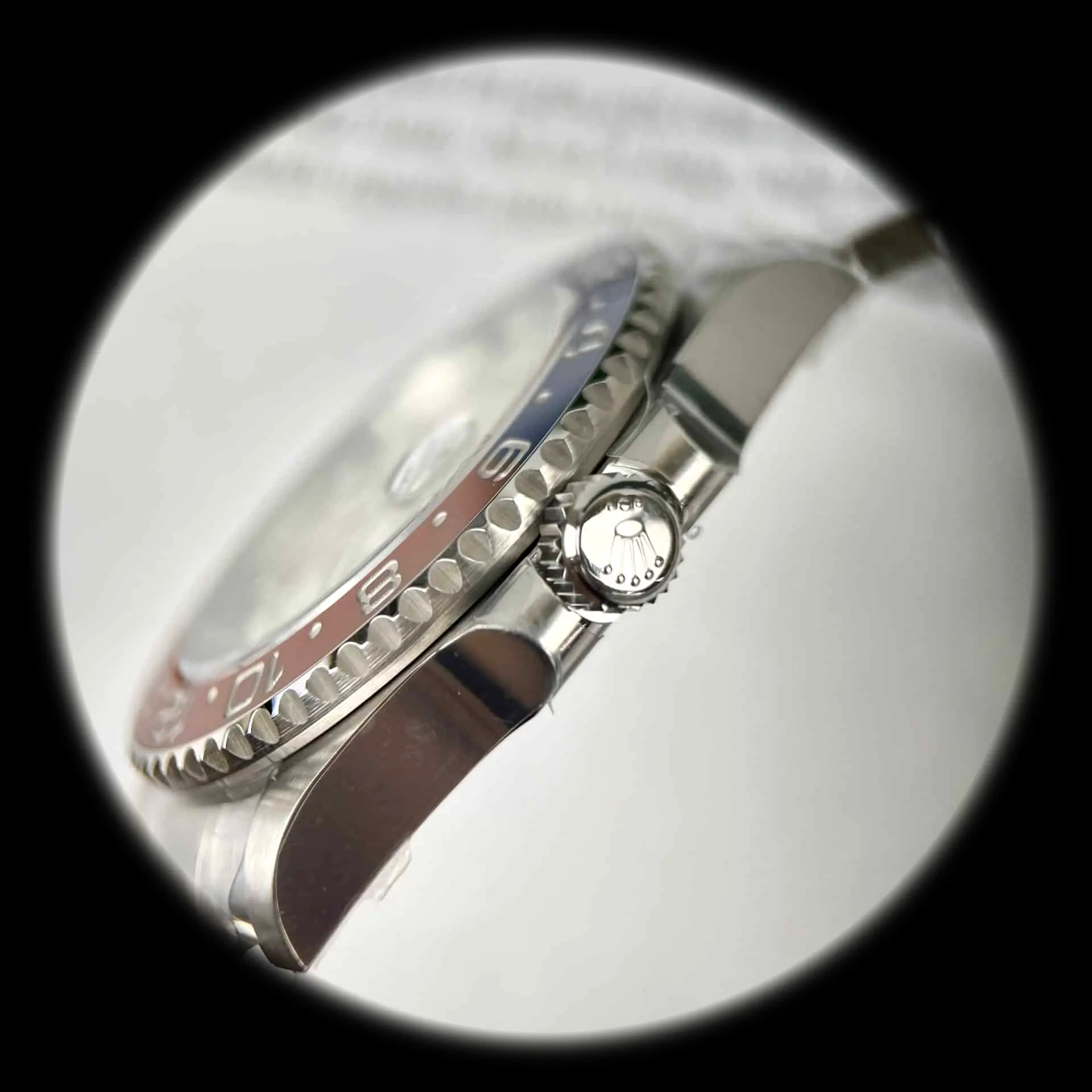 Rolex GMT-Master II 126719BLRO super clon, foto del lume nocturno