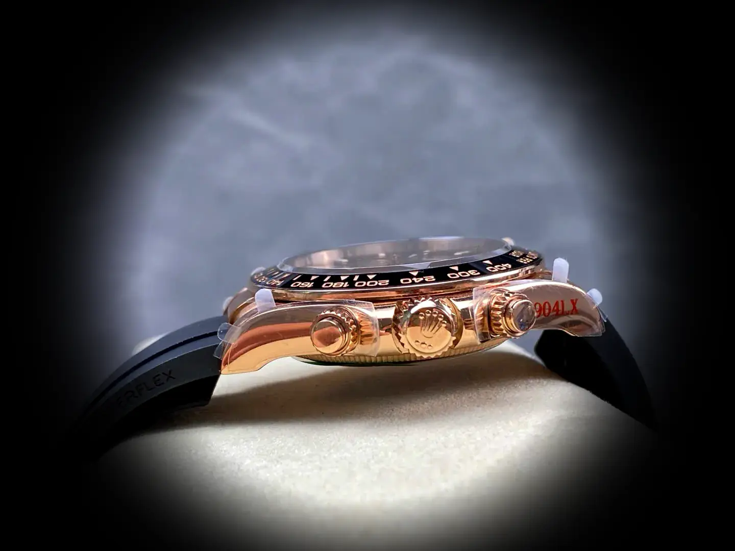 Daytona 126515LN super clon, detalle de la correa Oysterflex