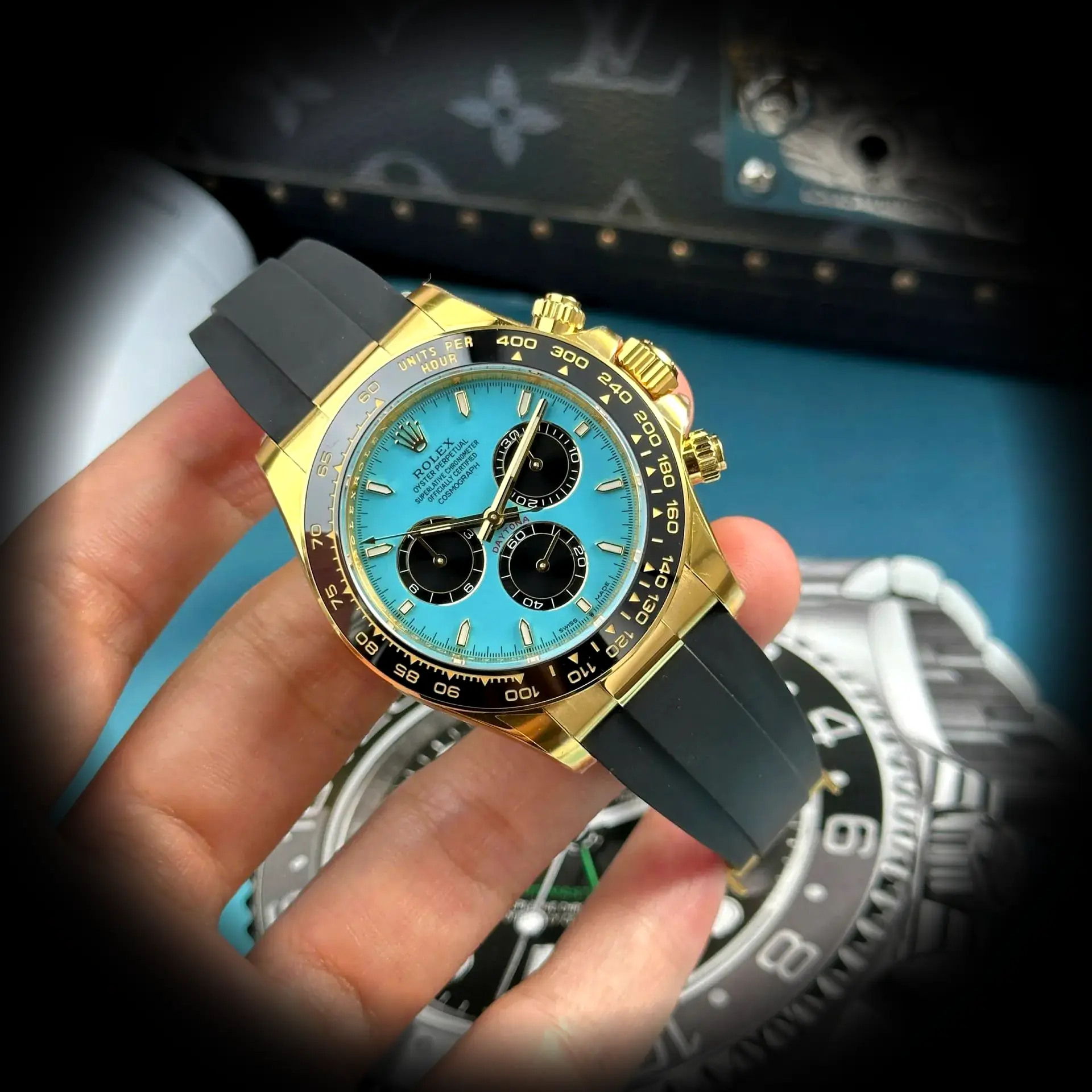 Rolex Daytona 126518LN swiss clon, perfil lateral