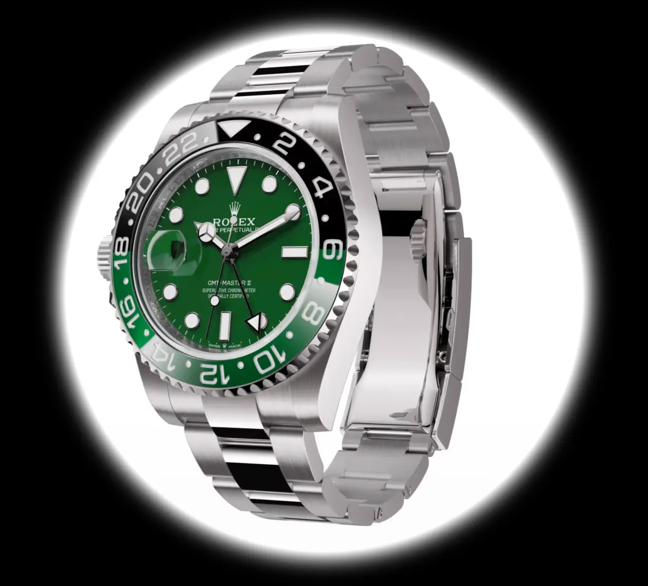 Rolex GMT-Master II 126729VTNR super clon, perfil lateral