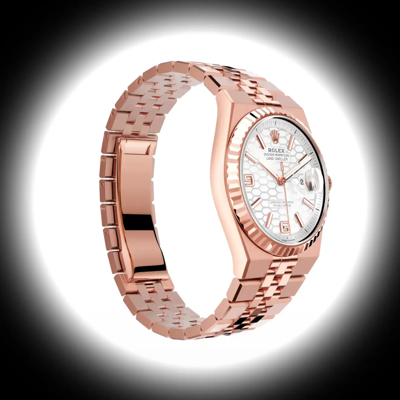 Land-Dweller 127235 super clon, detalle de corona y caja