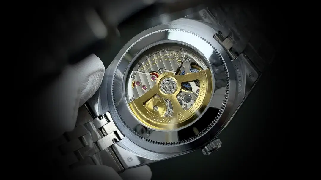 Rolex Land-Dweller 127334 clon suizo esfera blanco intenso, macro del bisel
