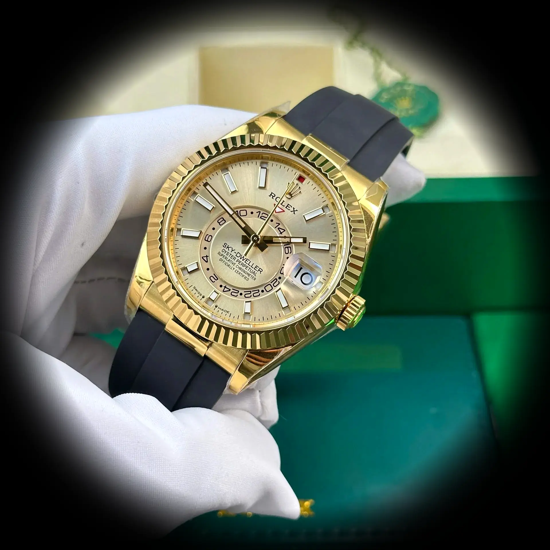 Rolex Sky-Dweller 336238 replica suiza, perfil lateral