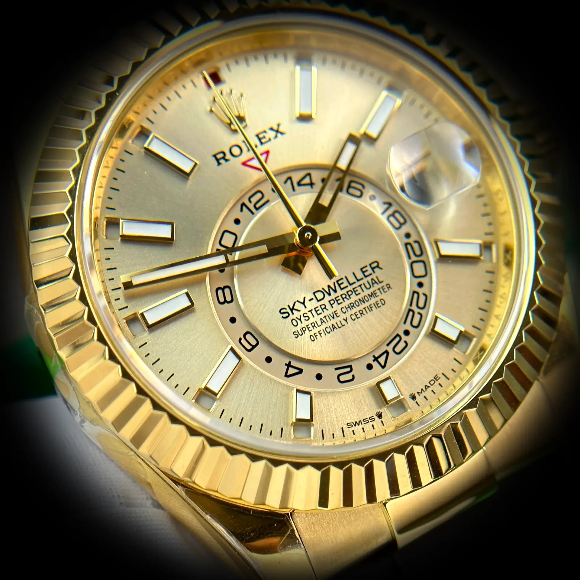 Rolex Sky-Dweller 336238 replica, detalle del brazalete