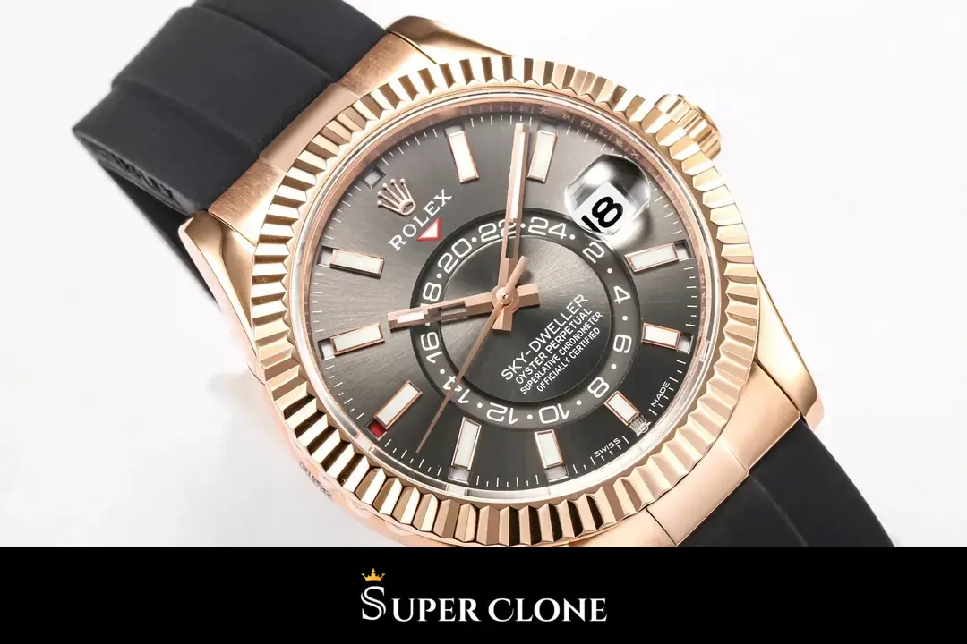 Rolex Sky-Dweller 326235 replica, fecha y Cyclops a las 3