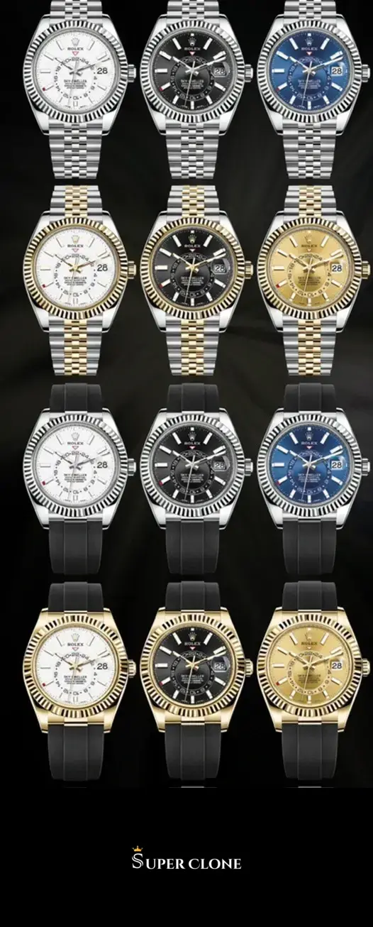 Rolex Sky-Dweller 326238 replica champán - vista 11