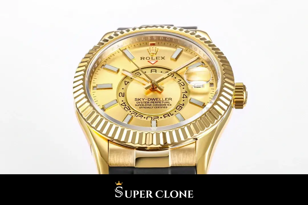 Rolex Sky-Dweller 326238 replica champán - vista 2