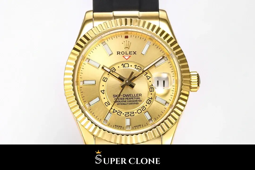Rolex Sky-Dweller 326238 replica champán - vista 6