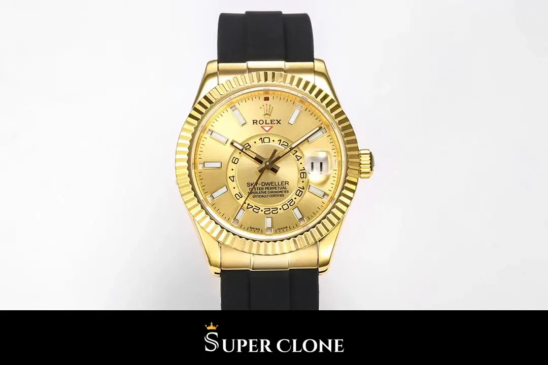 Rolex Sky-Dweller 326238 replica champán - vista 7