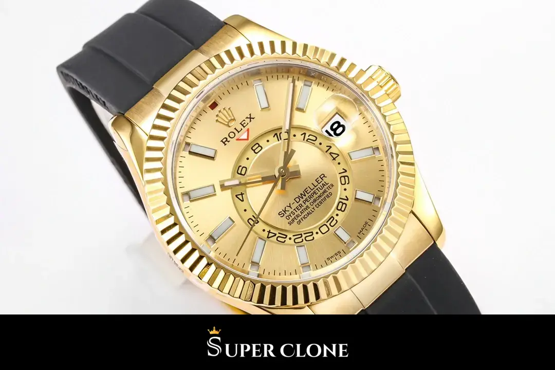 Rolex Sky-Dweller 326238 replica champán - vista 8