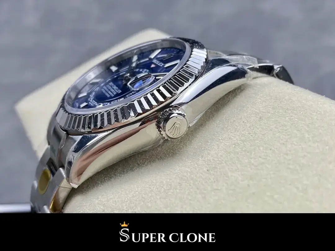 Rolex Sky-Dweller 326934 replica, vista 7, esfera azul