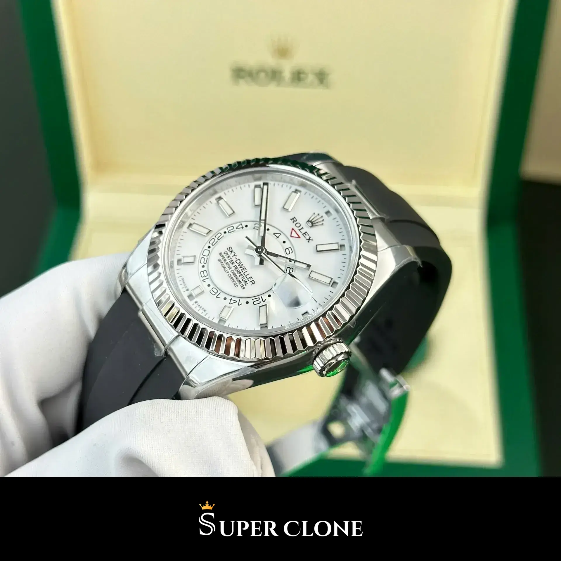 Rolex Sky-Dweller 336239 replica, esfera blanco intenso, vista 11