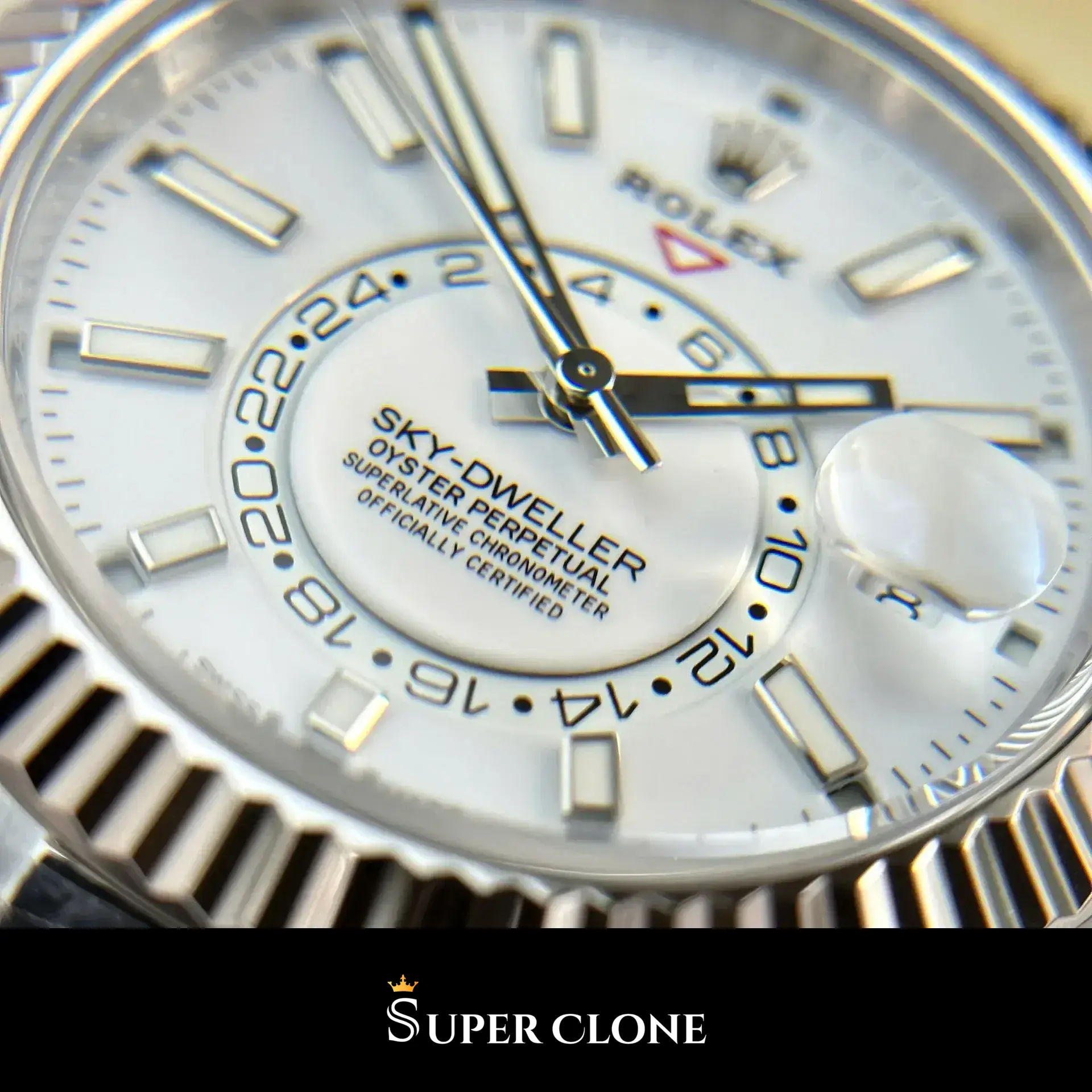 Rolex Sky-Dweller 336239 replica, esfera blanco intenso, vista 15