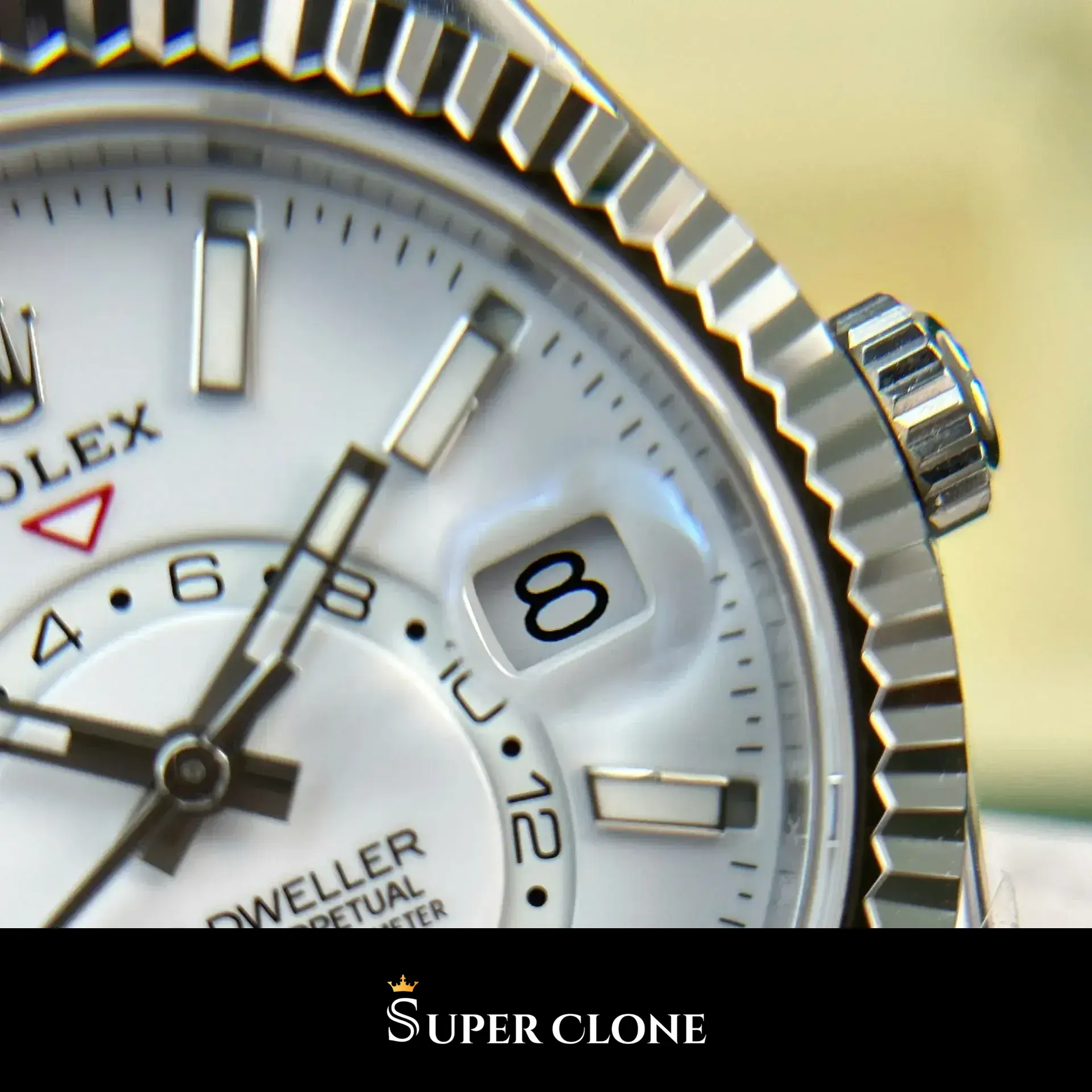 Rolex Sky-Dweller 336239 replica, esfera blanco intenso, vista 9