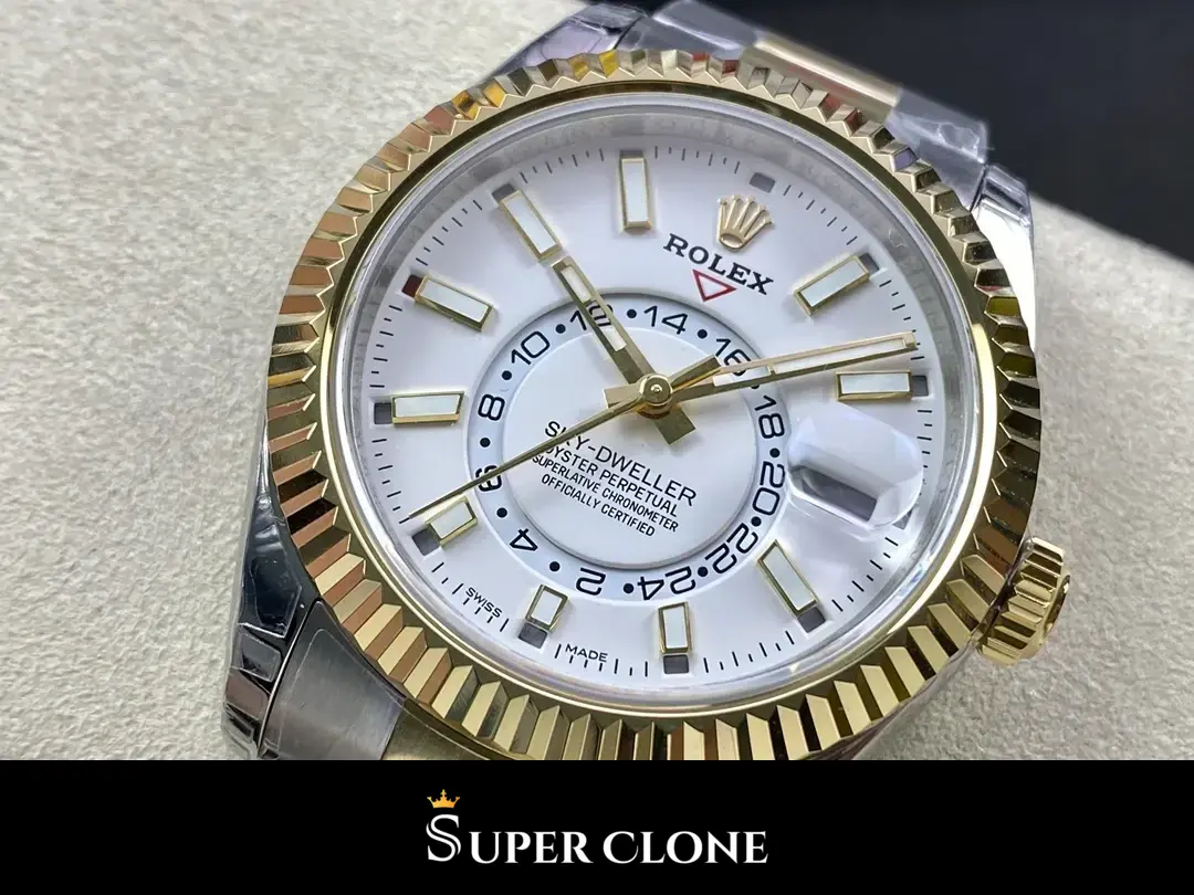 Rolex Sky-Dweller 336933 réplica, esfera blanco intenso, vista 2