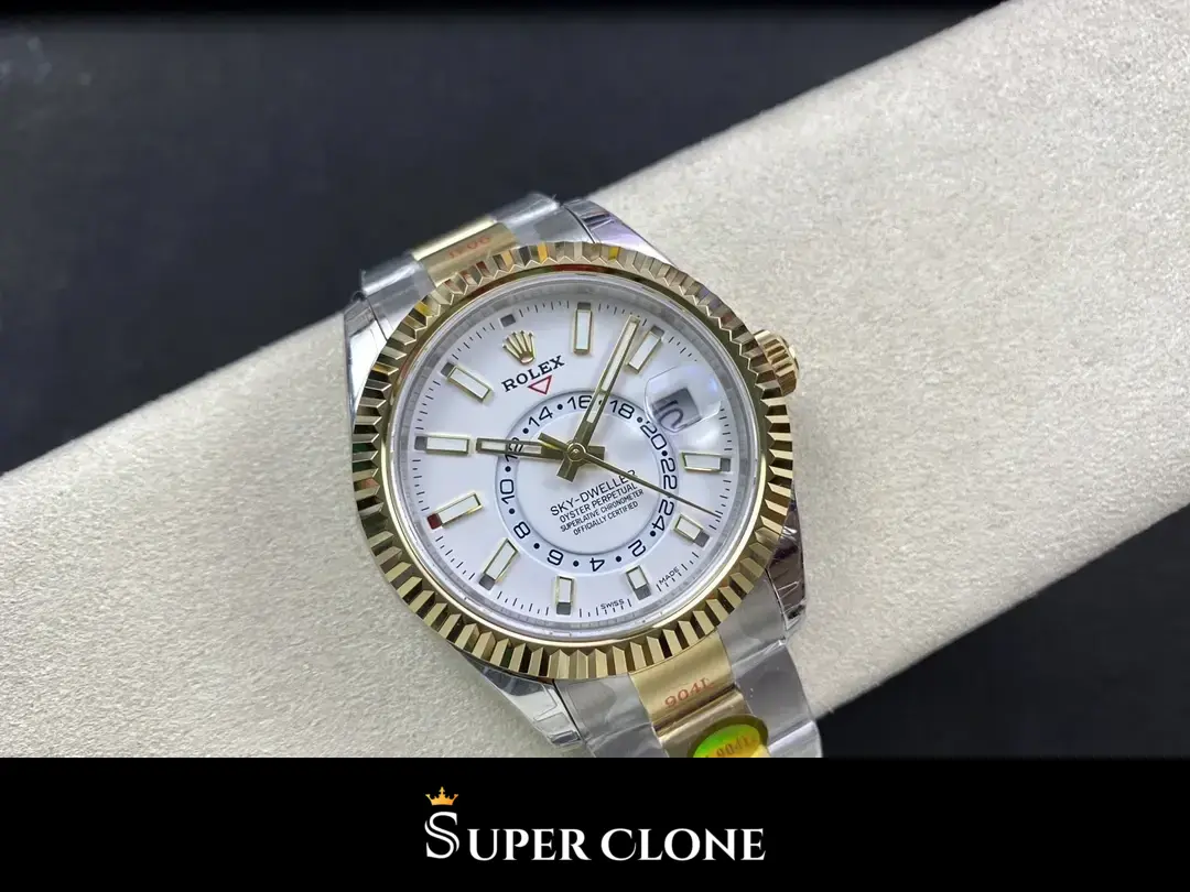 Rolex Sky-Dweller 336933 réplica, esfera blanco intenso, vista 8