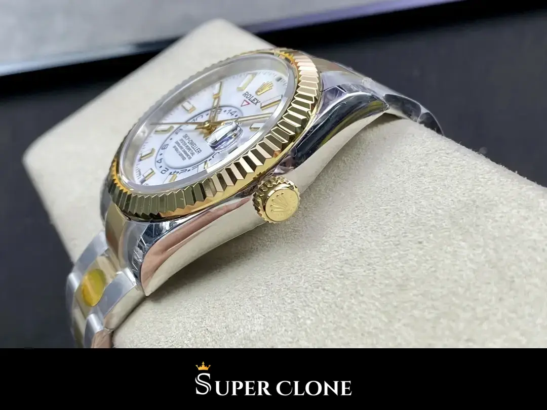 Rolex Sky-Dweller 336933 réplica, esfera blanco intenso, vista 9