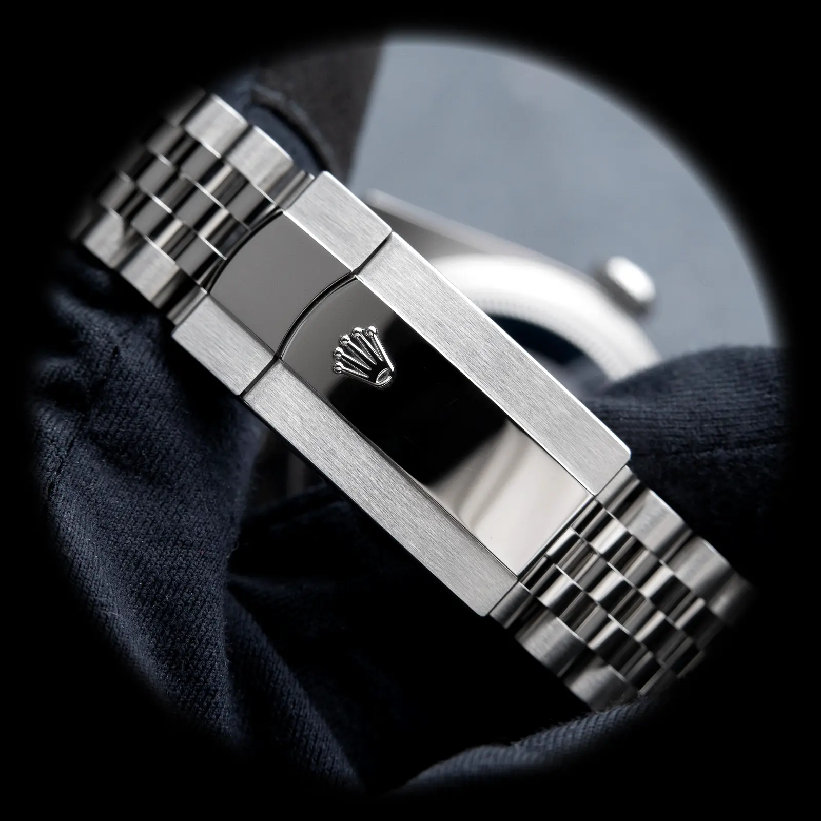 Rolex Sky-Dweller 336934 super clon esfera negra brillante, perfil lateral