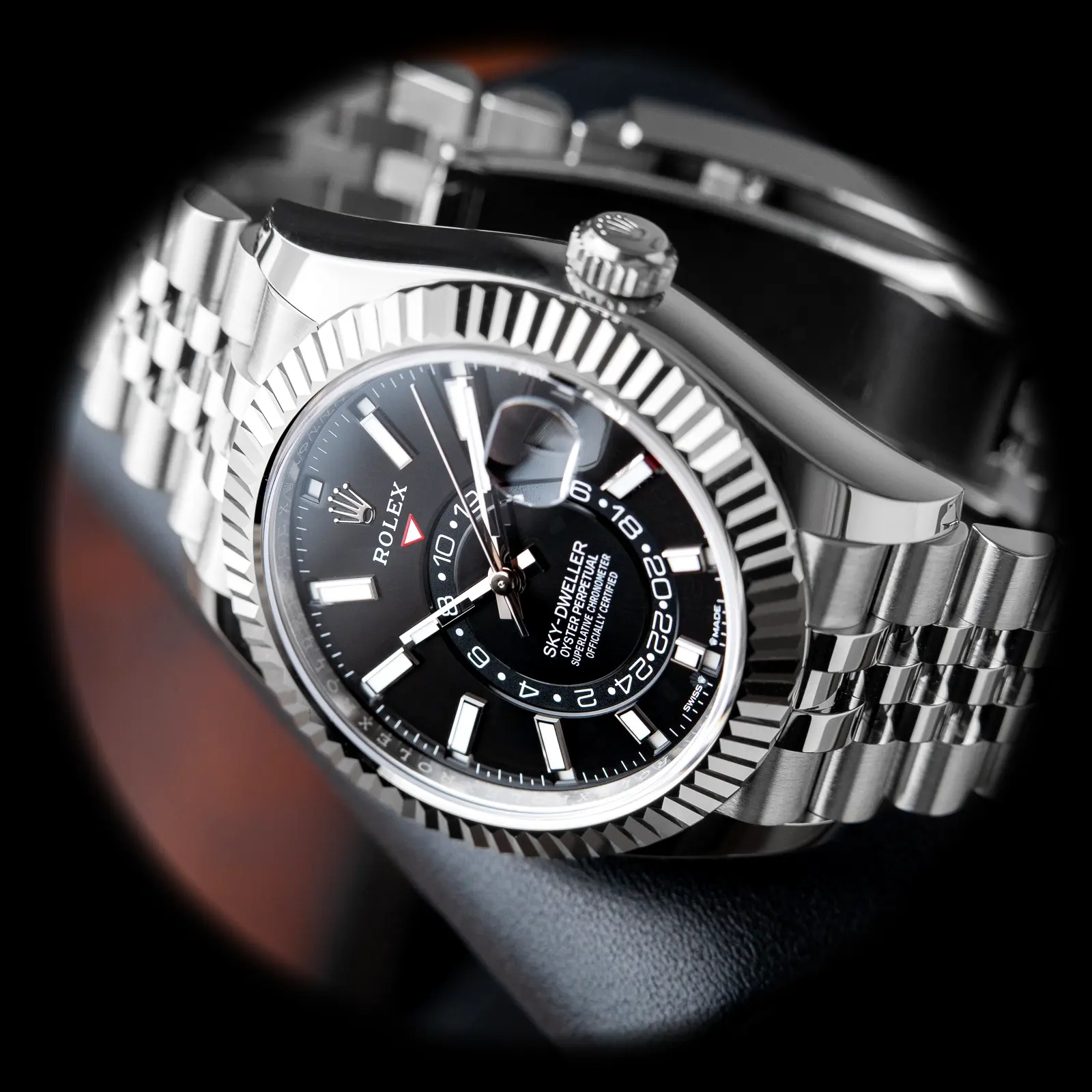 Rolex Sky-Dweller 336934 clon suizo, perfil lateral