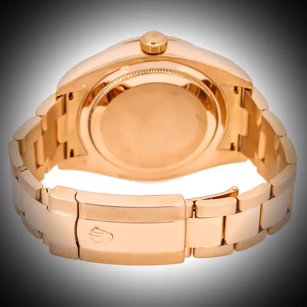 Rolex Sky-Dweller 336935 super clon esfera pizarra, detalle del fondo de caja